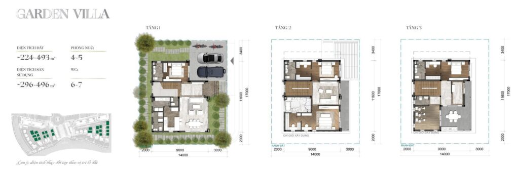 Mẫu 23 căn Garden Villa